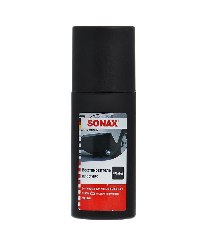 Чернитель пластика салона авто. Sonax восстановитель черного пластика 100 мл.. Sonax восстановитель пластика черный. Sonax чернитель пластика. Полироль для кузова Sonax черная 500 мл.