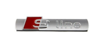 Наклейка металл "S-Line" металл 7,3х1,6см 