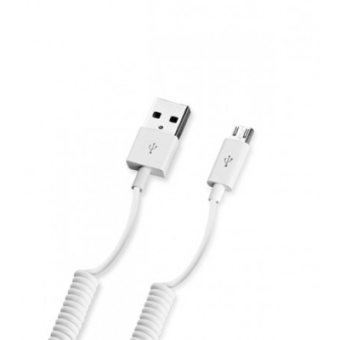Кабель USB-miniUSB передача данных и заряд Eltronic белый, витой