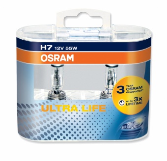 Лампы Osram H7 (55) Ultra Life 2шт.