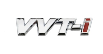 Наклейка металл "VVTi" серебро 7,3х1,8см