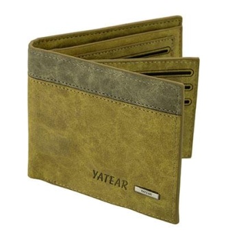 Бумажник 11,5х10,5x1см, коричневый QB123