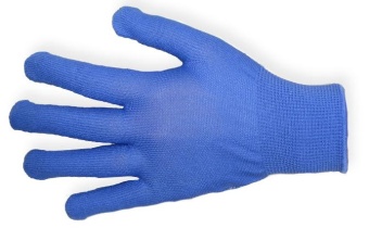 Перчатки нейлоновые с ПВХ синие