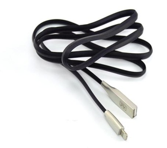 Кабель USB - Apple Lightning премиум черный 1,0м